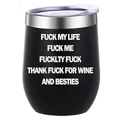 Funny Best Friend Wine Tumblers-Black