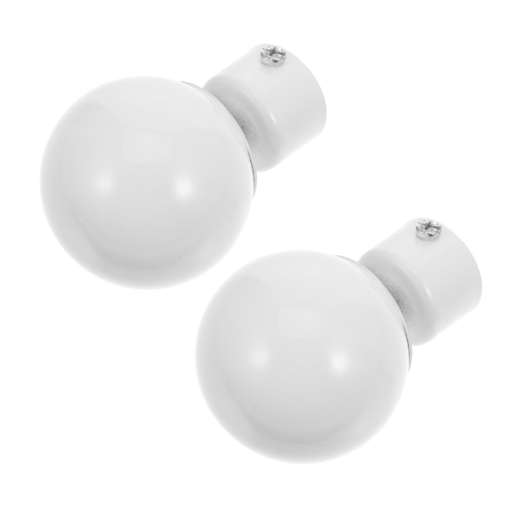 VILLCASE 2PCS Elegant Curtain Rod End Caps Decorative Finials for Home Office Quick Installation Fits Curtain Rods Enhance Ambiance Decor with Stylish Accessories