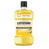 Listerine fresh Ginger & Lime, Milder Geschmack, Mundspülung mit natürlichem Ingwer- und Limettenextrakt, 600 ml