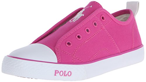 Polo Ralph Lauren Kids Raymond Slip On Fuchsia Canvas Fashion Sneaker (Toddler/Little Kid/Big Kid)
