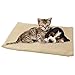 Coperta autoriscaldante per gatti, cani e animali domestici, lavabile e termica, per cani e gatti, 60 x 45 cm beige.