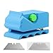 Ranjaner 3D Printed Cat Scratcher Cutter Tool, Handheld Cardboard Craft Machine with 10 Blades, Kitten-Shaped DIY Kit for Scratching Boards & Beds(Blue,Size:4inch)
