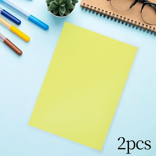 Filtro de luz para evitar reflejos, lámina de PVC transparente amarilla A4 escolar 6
