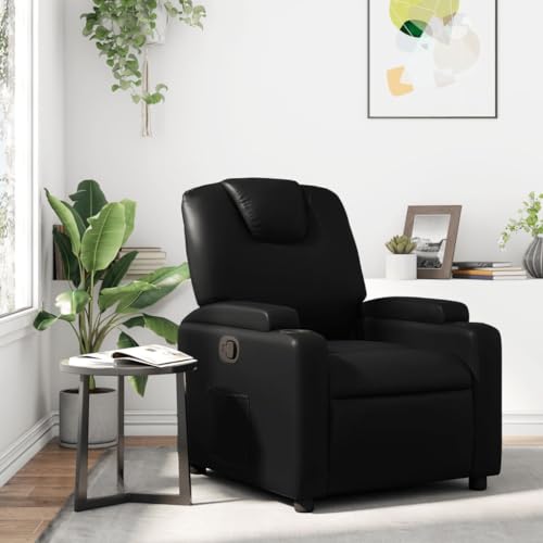 ZEYUAN Sillón reclinable de Cuero sintético Negro, Butacas De Cine, Sillones Salon, Sillon Tantra Sexual, Sillón De TV, Sillon Lactancia - SPU:372389