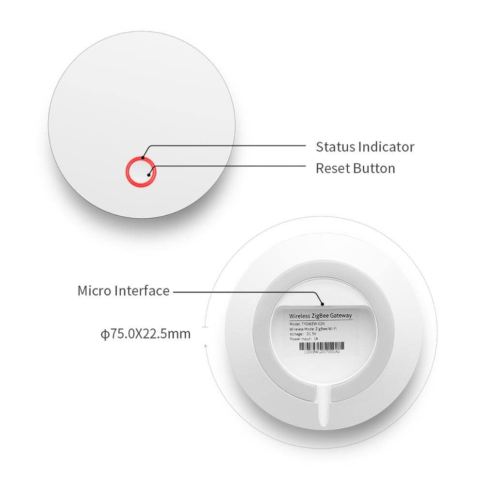 Smart Tuya ZigBee Hub Gateway Smart Home Bridge Smart Life APP Control remoto inalámbrico Trabajo con sensores Tuya Zigbee