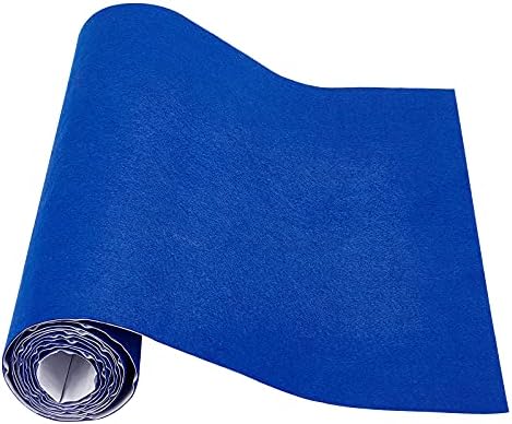 Benecreat 40 x 200 cm green self-adhesive sticky felt multi-purpose adhesive fabric for box liner, cup mat, picture frame, chair leg, 1 mm thick