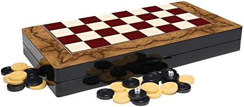 shayniyenigun The 19'' Wooden Shell Design Backgammon Board Game Set