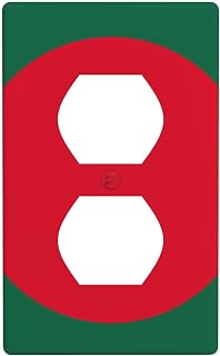 Flag of Bangladesh Picture Double Socket Wall Panel Decorative for Residential and Commercial Areas 4.5x2.76in