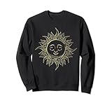 Design accattivante con sole dorato, irradiato con dettagli intricati e un tocco bohémien. Questo sole simboleggia energia, vita e illuminazione, rendendolo l'emblema perfetto per coloro che abbracciano uno stile di vita boho. Natura libera della vita boema.