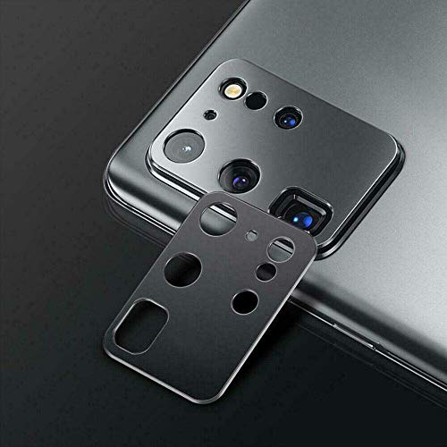 Image of For Samsung Galaxy S20 Camera Lens Protector [ Anti Scratch Camera Protector Alloy Metallic Ring] For Samsung galaxy s20- Black Silver