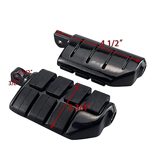 Image of Rear Passenger Footpegs Foot Rests Pedal Mount Fits for Harley Sportster 883 1200 2014 2015 2016 2017 2018 2019 2020 2021 2022,Black