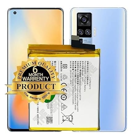Image of THE BATTERY STORE Original B-N7 Battery for Vivo x50 Pro Plus Battery with 6 Month warrenty **** (PPP61)