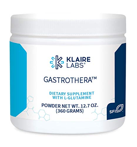 Klaire Labs Gastrothera Powder - 5000mg L-Glutamine Powder N-Acetyl-D-Glucosamine & Prebiotic Fiber - Gut Health Support - Gluten-Free Glutamine Powder, Add to Juice, Water, Food (60 Servings / 360g)