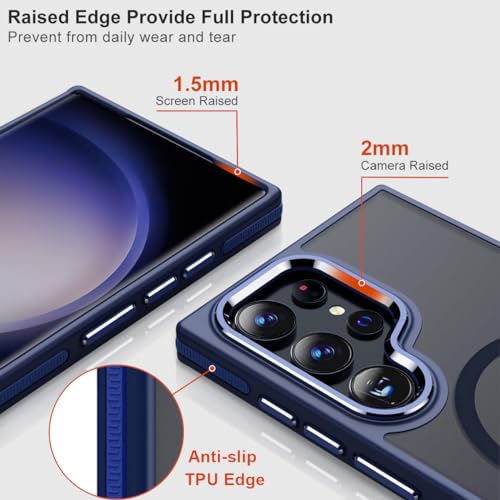 Image of MALEWOLF Magnetic Case for Samsung Galaxy S23 Ultra, Slim Matte Cover