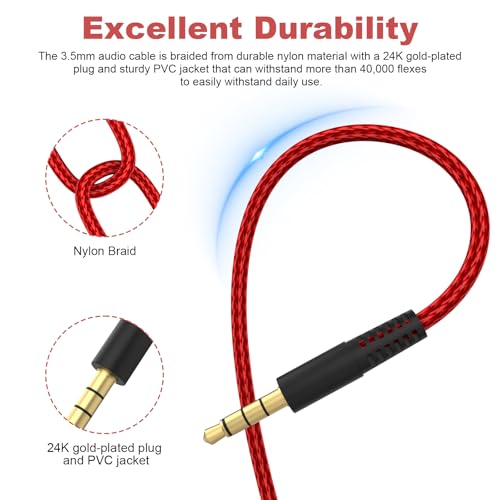 Cable auxiliar de 2 metros para headset gaming miniatura 4
