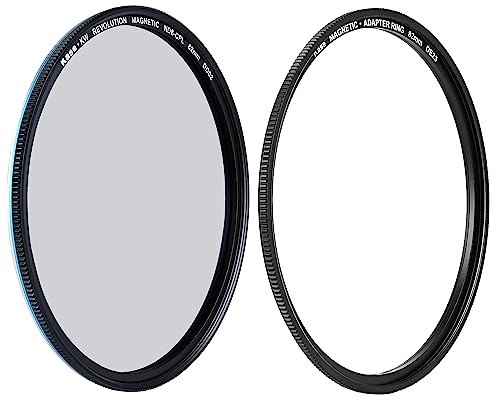 Filtro CPL ND8 magnético Kase de 82mm con vidrio templado resistente a golpes de 3 pasos