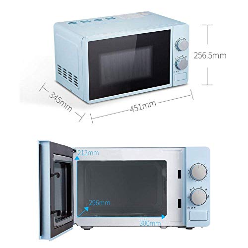 Kuchenka mikrofalowa 20 l z funkcją rozmrażania, 6 ustawień zasilania, timer 0-30 min, One-Touch Express Cook, łatwy do czyszczenia, stylowy design