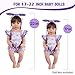 BABESIDE 2 Pcs Reborn Baby Doll Clothes Set for 17-22 Inch Babydolls, Fruit Pattern Baby Dolls Clothes Accessories with Headband for Realistic Newborn Babydoll Girl, Purple Grapes