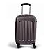 Produktbild Theo&Cleo Reisekoffer Handgepäck Trolley 4 Rollen Gepäck Set Hartschale Rollkoffer Hauptstadtkoffer Travelite Koffer Klein (Braun, M)