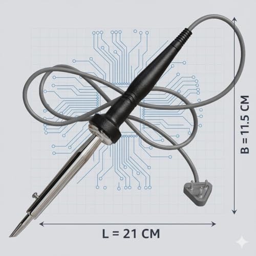 Image of 125W 220-230V Heat Pencil Tip Soldering Iron Kit with attachable element and Long PVC wire, Fast heating leak, and Surge Proof (Pack of 3)