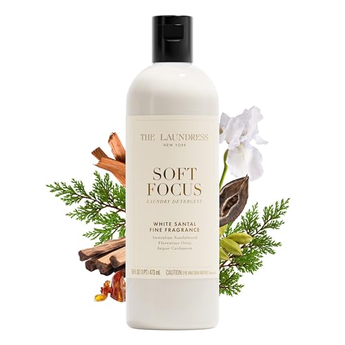 The Laundress Soft Focus Luxury Laundry Detergent, Long-lasting White Santal Fragrance up to 7 Days