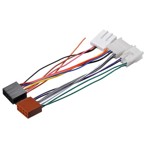 SZSAUTO Car Radio Wire Harness ISO Connector Adapter XE31 - Radio Wire Harness with Speaker Power Harness and 20Pin Steering Wheel Control Harness for Aftermarket Stereo Wiring Harness