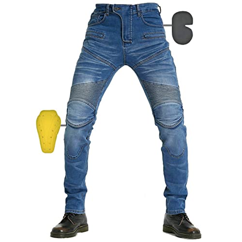 SHUOJIA Pantalons De Motard Protection Renforcée Pantalons De Course (A3,XXL)