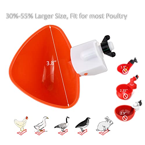Grande bebedouro automático de galinhas copos de água de galinha DIY alimentador de água de frango p