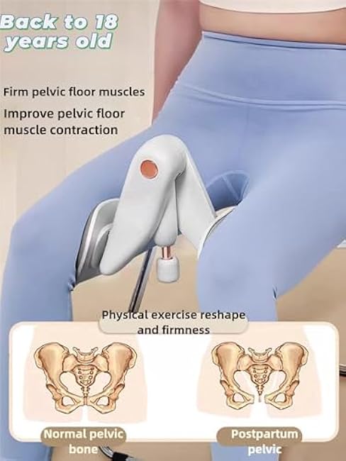 Kegel Exercises for Pelvic Floor Muscle, Inner Thigh Exerciser, Adjustable Resistance, LCD Counter Hip Trainer for Home Workout, Thigh & Hip Strengtheners