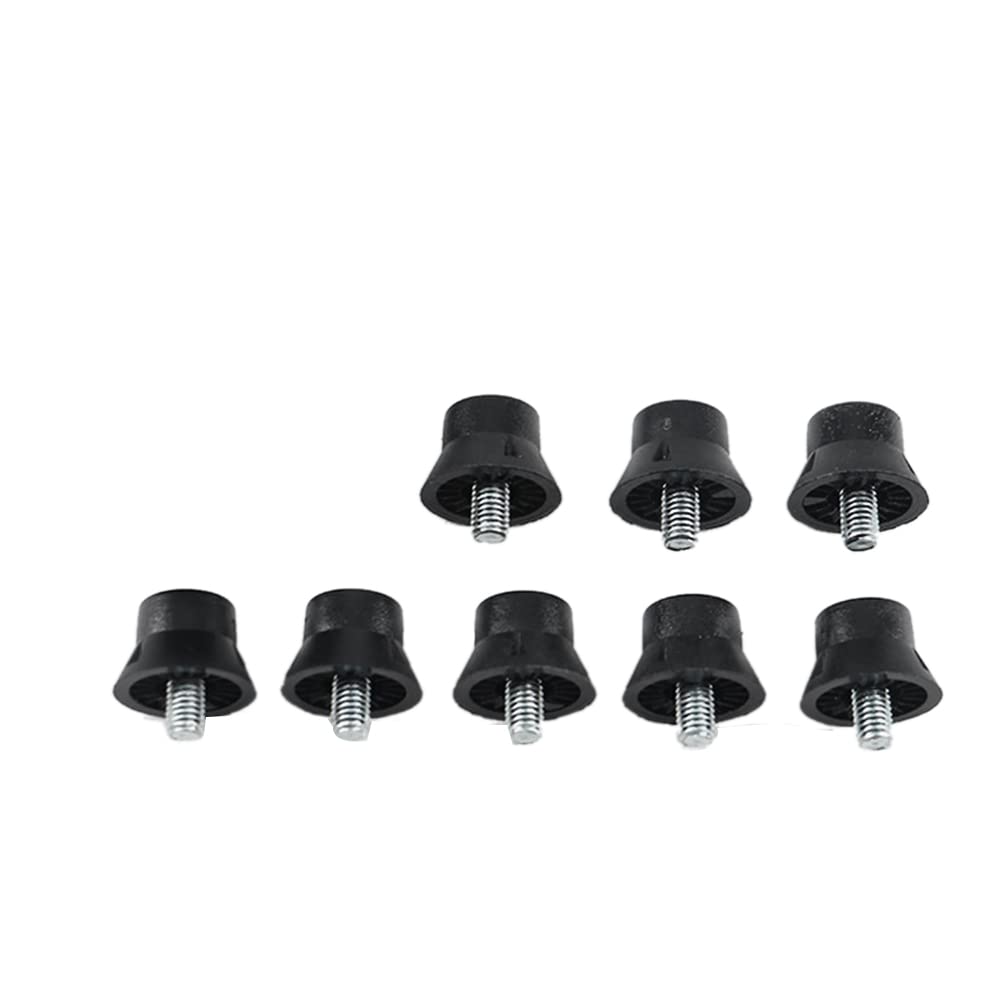 Artanchao Voetbalschoennoppen, compatibel met Adidas, M6-schroefdraad, 8 x 8 mm en 4 x 11 mm, van plastic, met moersleutel, 12 stuks