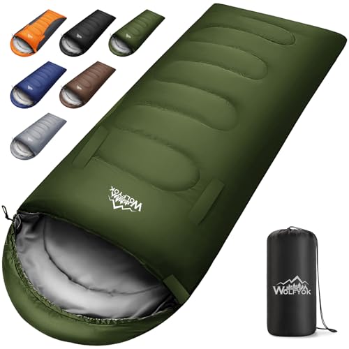 寝袋 冬用【手足伸ばし可能・230T防水】4in1多機能 1.4Kg 1.1Kg 1.8Kg 2.2Kg 寝袋 オールシーズン 夏用シュラフ 封筒型 コンパクト 軽量 中綿 快適温度-5℃-20℃ 保温 wolfyok outdoors 丸洗い可能 収納パ