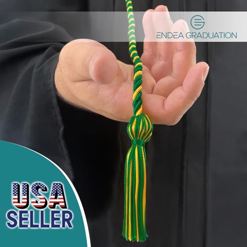 Image of Endea Graduation Single Honor Cord Two-Color (Green /Gold)