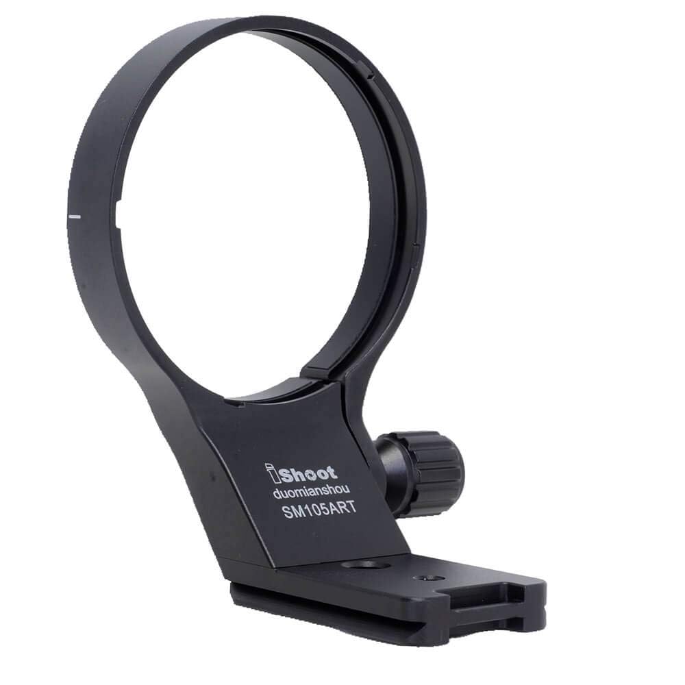 iShoot Anillo de montaje de trípode para collar de lente de 82 mm compatible con Sigma 100-400 mm f/5-6.3 DG DN OS y 105 mm f/1.4 DG HSM Art, soporte de lente integrado Arca-Swiss Fit placa de