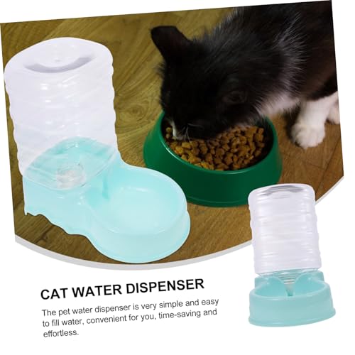 Bebedero automático para gatos de plástico compacto miniatura 7