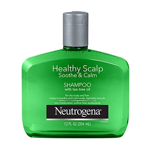 Neutrogena Soothing & Calming Healthy Scalp Shampoo to Moisturize Dry Scalp & Hair, with Tea Tree Oil, pH-Balanced, Paraben-Free & Phthalate-Free, Safe for Color-Treated Hair, 12oz