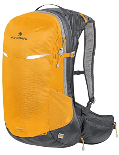 Ferrino Zephyr 17+3 Giallo 75811Ngg Colore Giallo Azzuro Zaino Ideale Per Trekking Escursionismo Running E Mountain Bike Con Coprizaino Incluso 20