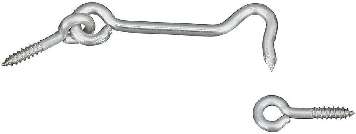 NATIONAL MFG/SPECTRUM BRANDS HHI N348-409 3-Inch Stainless Steel Hook/Eye
