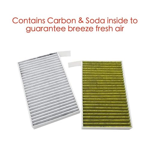 Filtro de aire de cabina con carbón activado para modelos 3 de 2017 a 2019, pack de 2 unidades 7