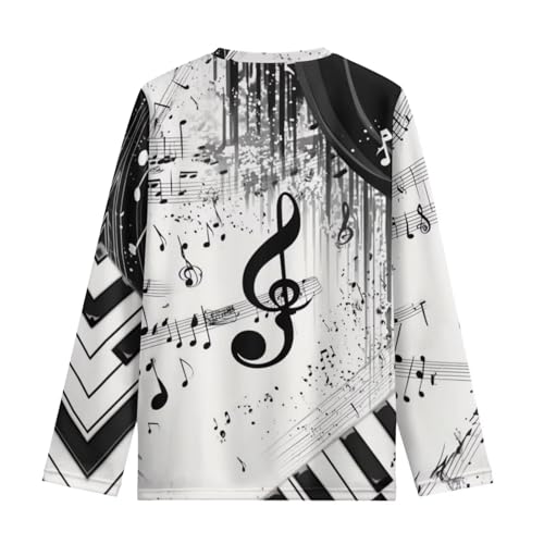 Boys Novelty Graphic Tees Shirt Kids Long Sleeve T-Shirts 3-16Y Casual Pullover Tops Soft Spring Tshirts3