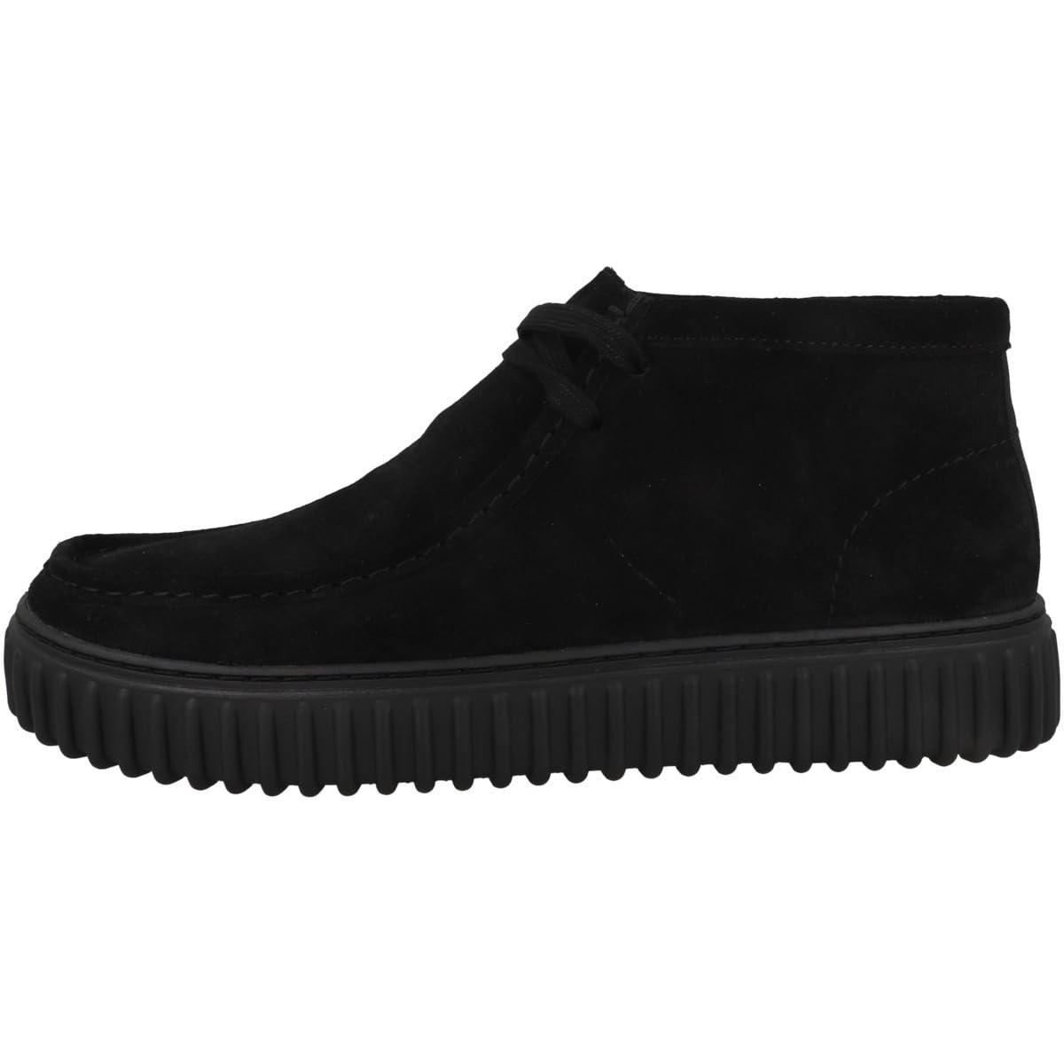 Clarks Men's Black Lace-Up Boots, 9 Uk, Modern Suede Ankle Boot