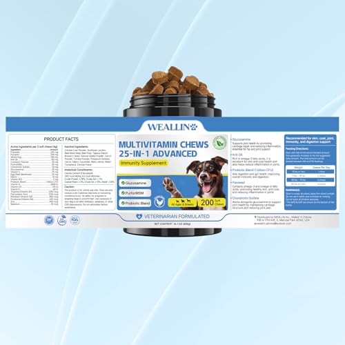 Dog-Vitamins-25-In-1-Dog-Vitamins-and-Supplements-Multivitamin-For-Dogs-With-Glucosamine-Probiotics-Omega-3-Dog-Multivitamin-Chewable-For-Coat-Heart-Hips-Joints-Digestion-Immune-System-200pcs