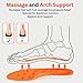 Original Steppers Insoles, 2026 4D Steppers Comfort Boosting Massage Insole, Memory Foam Thermal Insoles, Comfy Insole with Arch Support for Men and Women (Orange, Extra Small (EU 37-38))