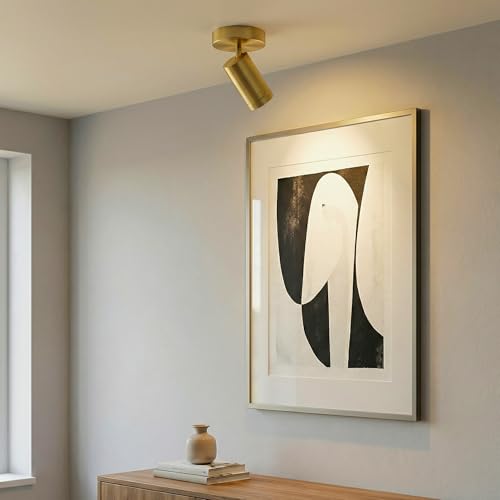Image of LED Gold Dimmable Ceiling Spotlight Indoor - Solid Copper Fixtures