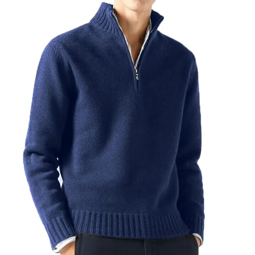Sweat-shirt quart zip haut col rond pull de qualité supérieure - 4