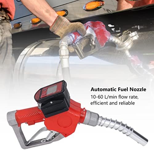 Miniatura 3 de Boquilla de combustible automática BSP de 1 pulgada Boquilla de apagado automático Medidor de flujo digital de aleación de aluminio para llenado