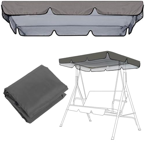 Toldo de repuesto para columpio impermeable con resistencia UV para terraza exterior 2