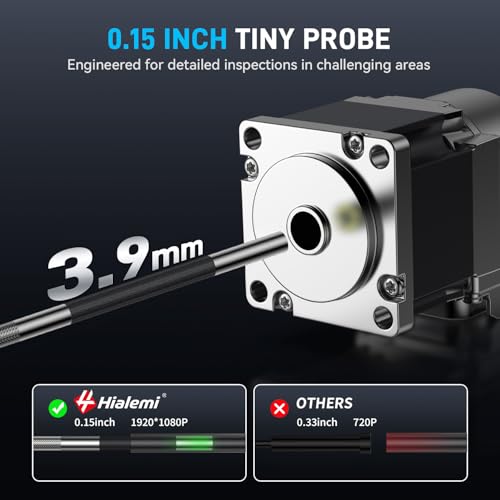 Image of 3.9mm 360 Articulating Borescope 4-Way Endoscope Camera with Light