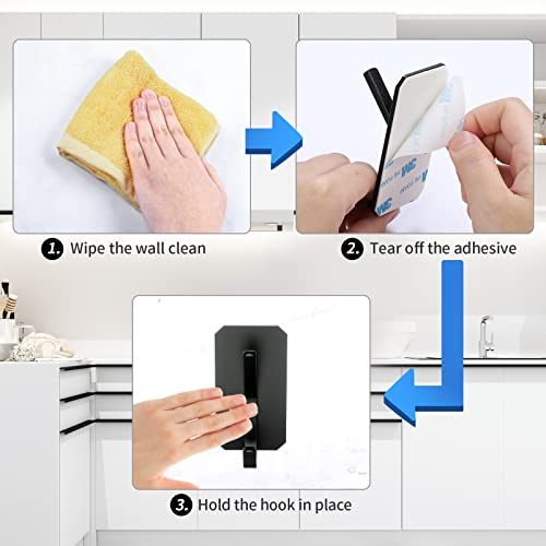 Eucomir Ganci Adesivi,4 Pezzi Ganci Adesivi