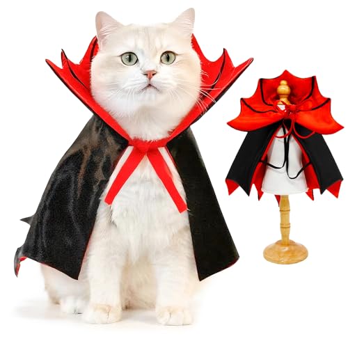 Cat Halloween Costume,Vampire Bat Wings Cape for Pets, Small Dog ...
