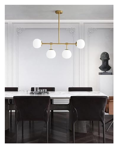 Globe Spoutnik luminaire suspendu linéaire doré pour remplacer un éclairage sombre